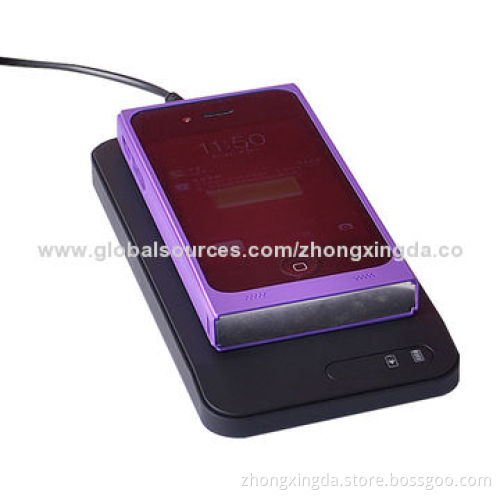 QI Wireless Charger for Smartphones, with 4.8-5.2V DC/1,500mAh Input, Best Price and High-quality
